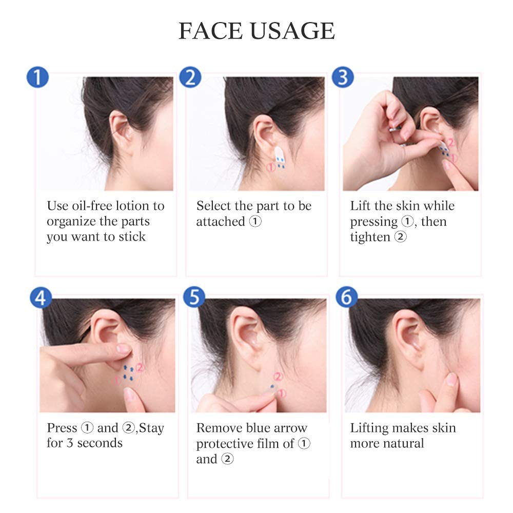 Dodo Label Selotip Stiker Korea Pembentuk Wajah - isi 40 PCS