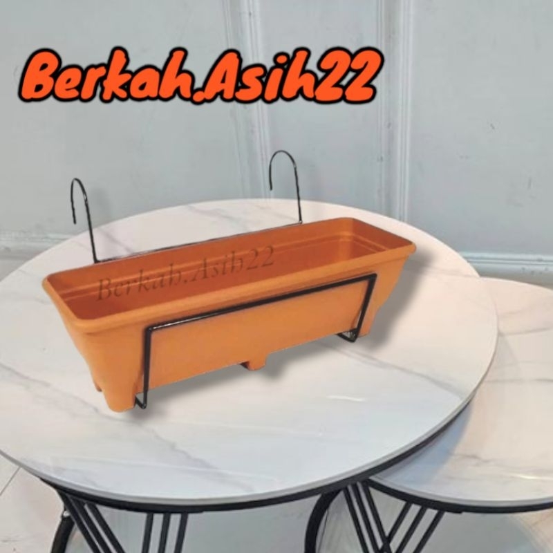 GANTUNGAN POT ALPEN 50 / RAK POT BUNGA KOTAK / GANTUNGAN POT BALKON / RAK POT GANTUNG BALKON KOTAK