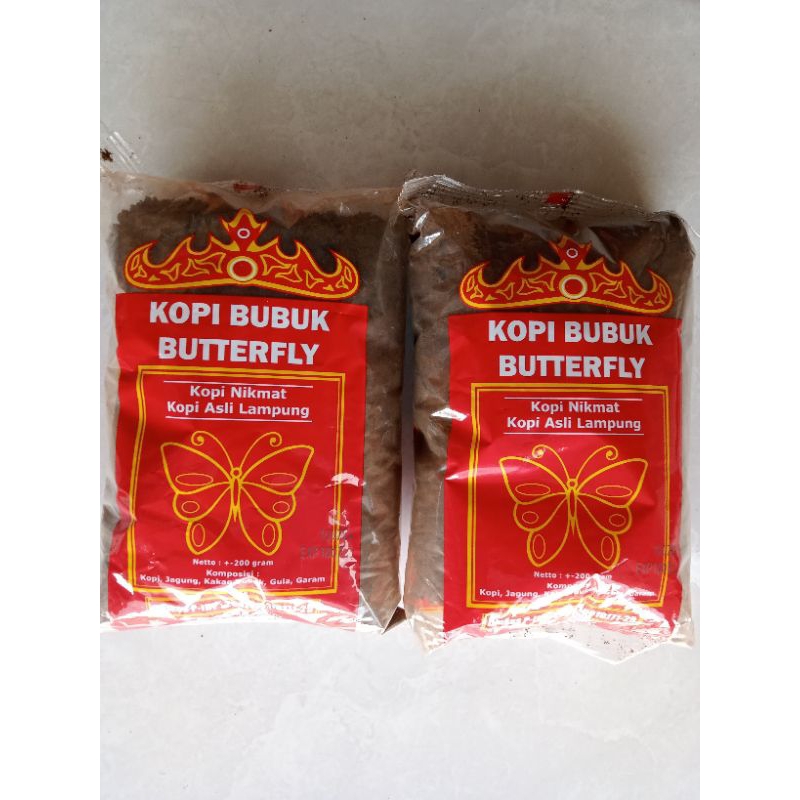 

Kopi bubuk hitam butterfly