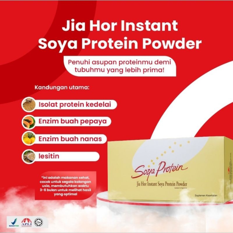 

SOYA PROTEIN POWDER - jia hor instant - soya protein kesehatan - diet - protein - soya - soy protein -promo