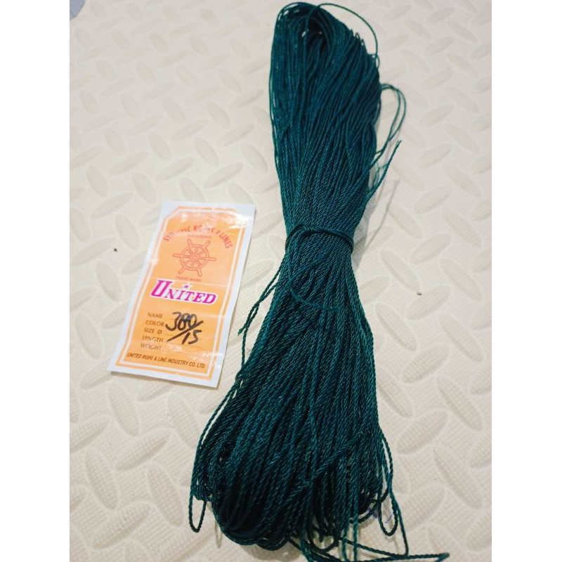 

Tali tampar 1,5mm united / tali jaring dgreen / tali kenur