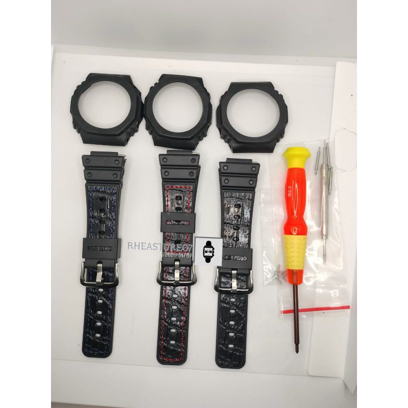 Bezel Strap Jam Tangan G-Shock GA 2100 Rubber leather Full Bezel Tali Jam Tangan