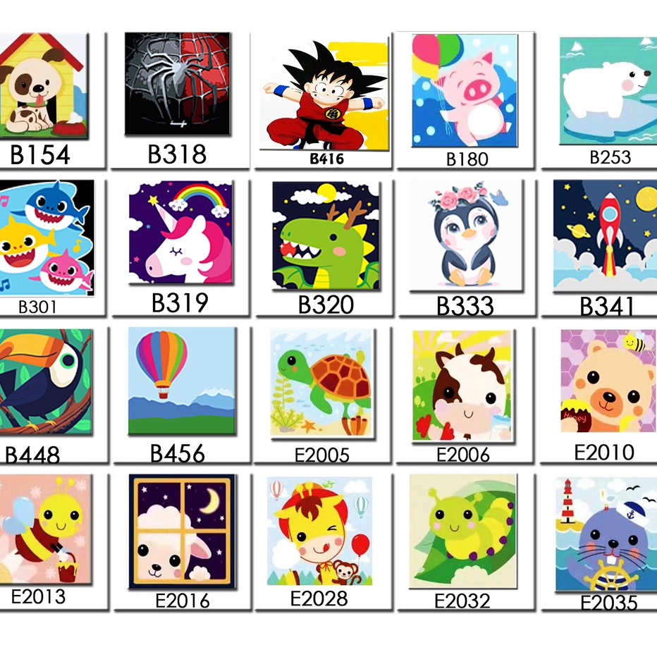 

RESTOK GAN METH BABY ANIMAL D PAINT BY NUMBER KIDS PAINTING BY NUMBERS DIY SET MELUKIS ANAK LUCU LENGKAP COLOR MEWARNAI MUDAH AMAN LUCU LENGKAP 1 SET ALL IN ONE FRAME KAYU