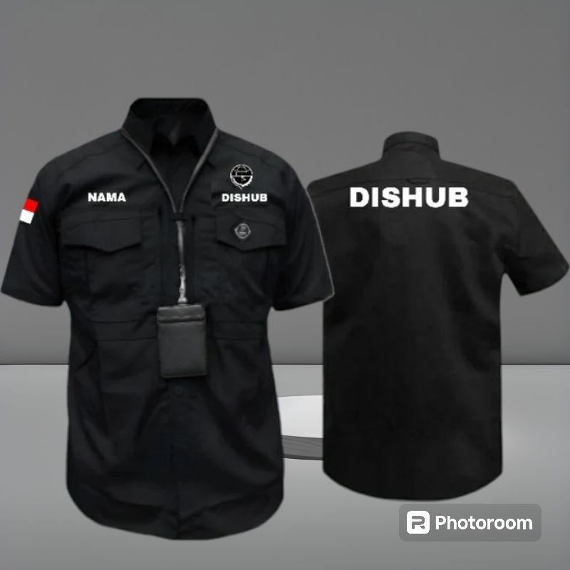 Kemeja Kerja Tactical Seragam Tactical Dishub Full Bordir