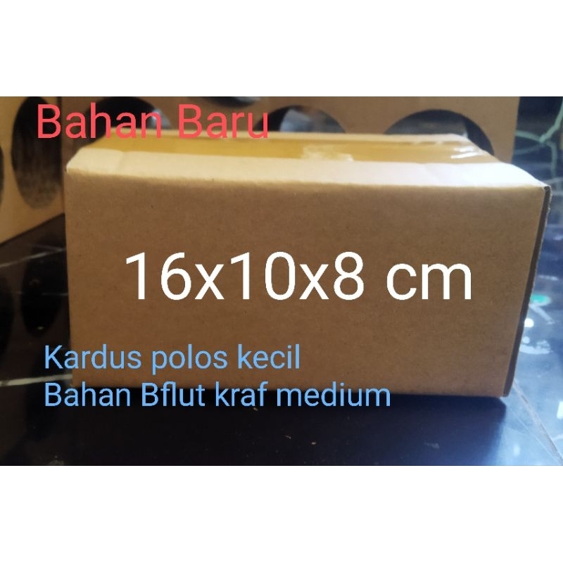

Kardus 16x10x8cm/Box polos kecil packing