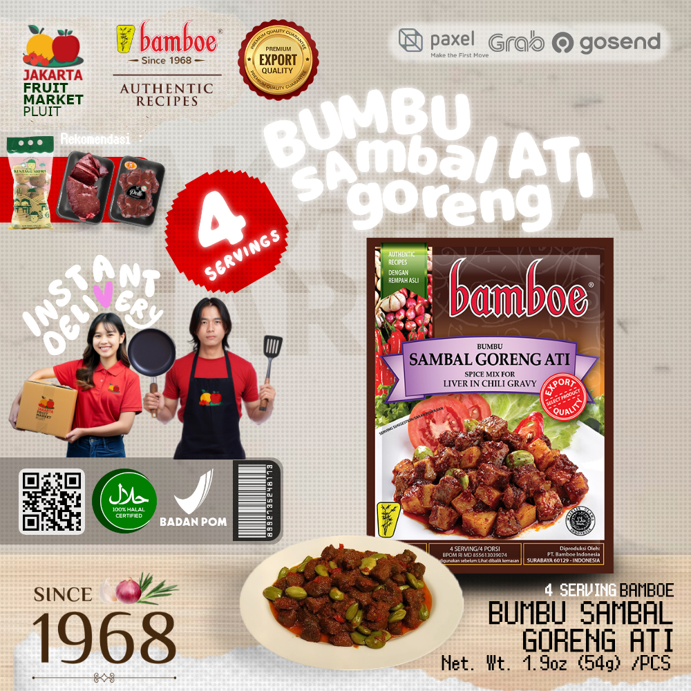 

BAMBOE SAMBAL GORENG ATI Bumbu masakan instant kentang hati