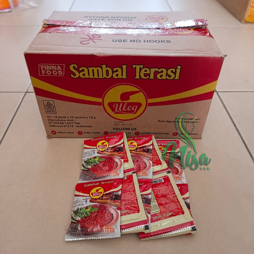 

Finna Sambal Uleg Terasi dan Pedas isi 10 Sachet