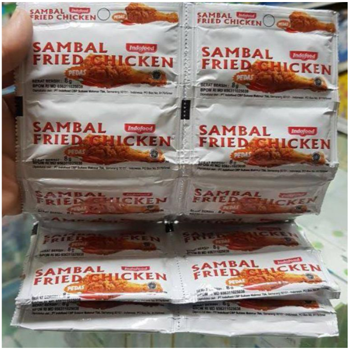 

isi 24 Indofood Sambal Fried Chicken Saos Sambal Sachet