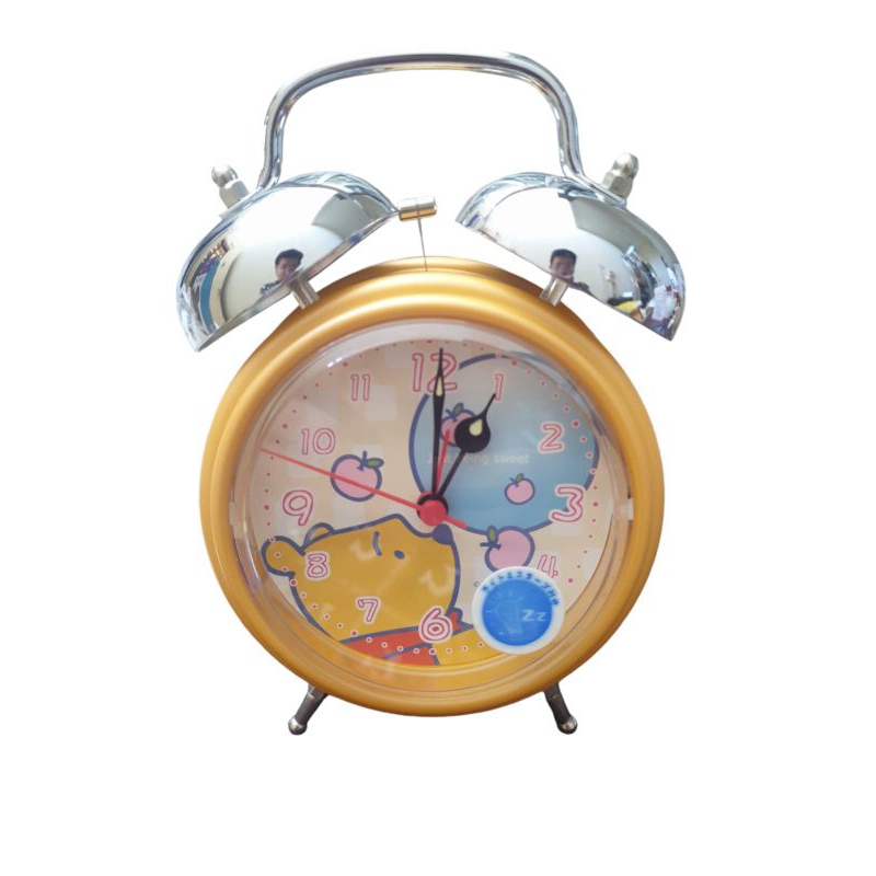 Jam Beker Jam Weker Kring Alarm Besi Karakter Winnie the pooh Jam Beker Kring Lucu