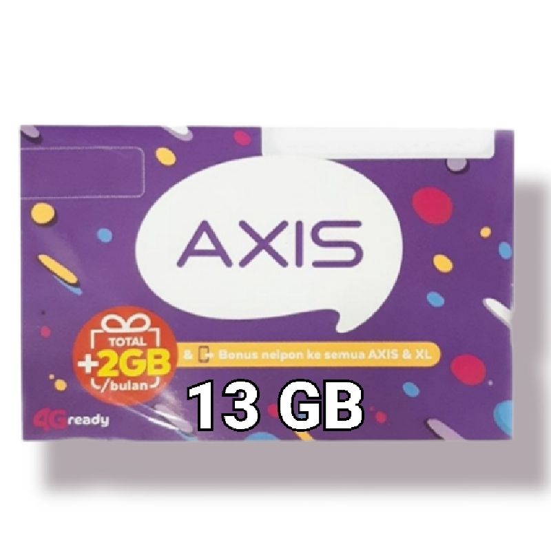 Kartu KUOTA AXIS 13 GB perdana SIAP PAKAI nomor murah meriah EXIS 13GB