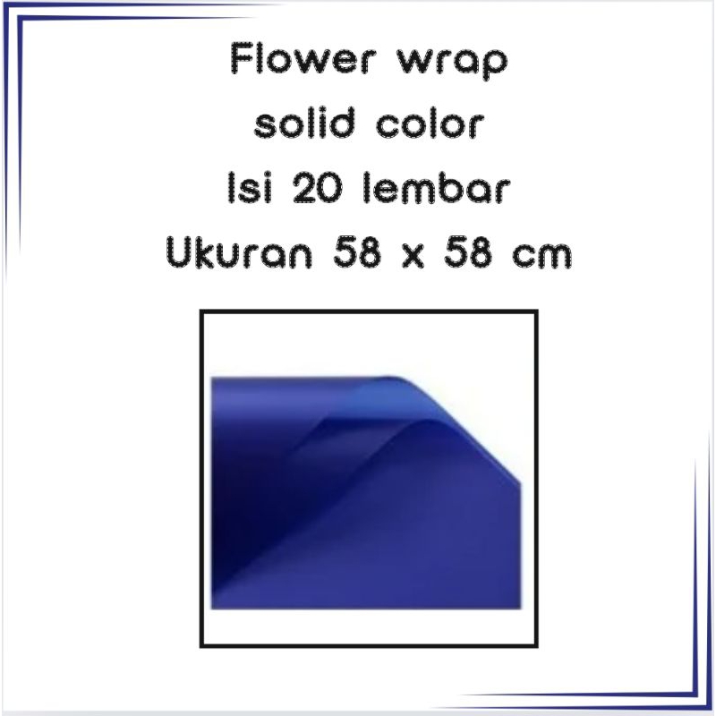 

cellophane flowers wrap solid/ kertas buket