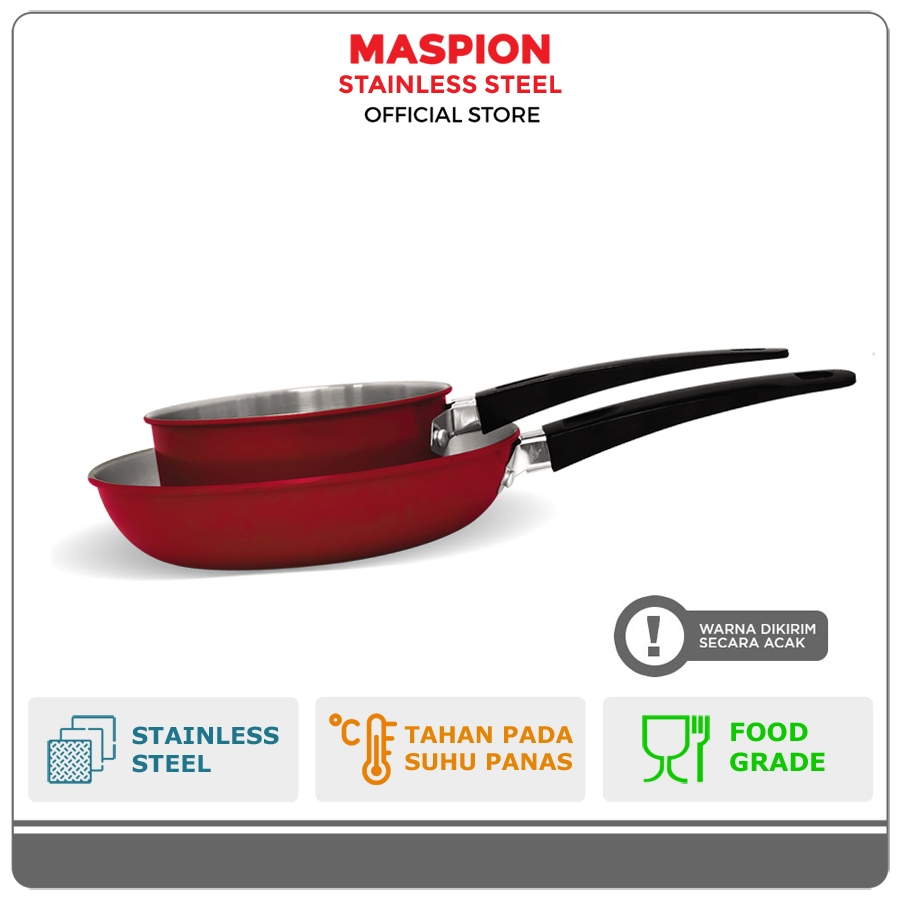 Maspion Alat Masak set Stainless Steel Colouris SET 14/20 cm