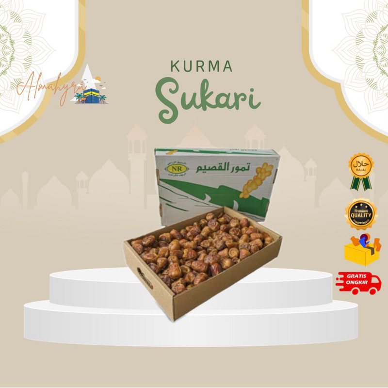 

KURMA SUKARI KEMASAN DUS 3kg| Oleh oleh haji dan umroh