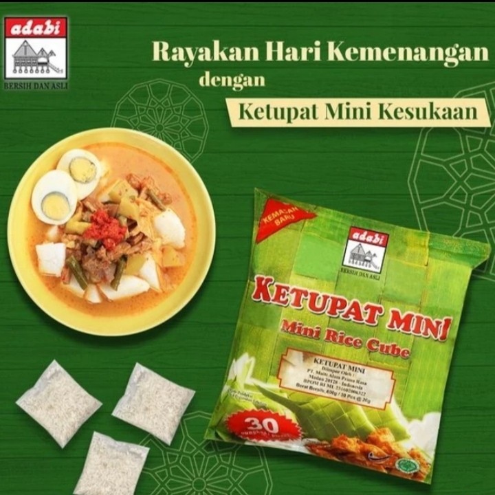 

ADABI Ketupat Mini Asli Original / Lontong Mini Instant / zalomart.id