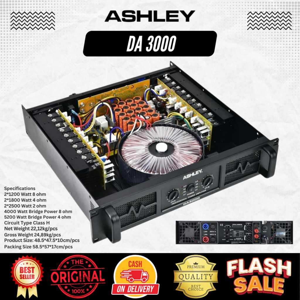 Power Amplifier Ashley DA 3000