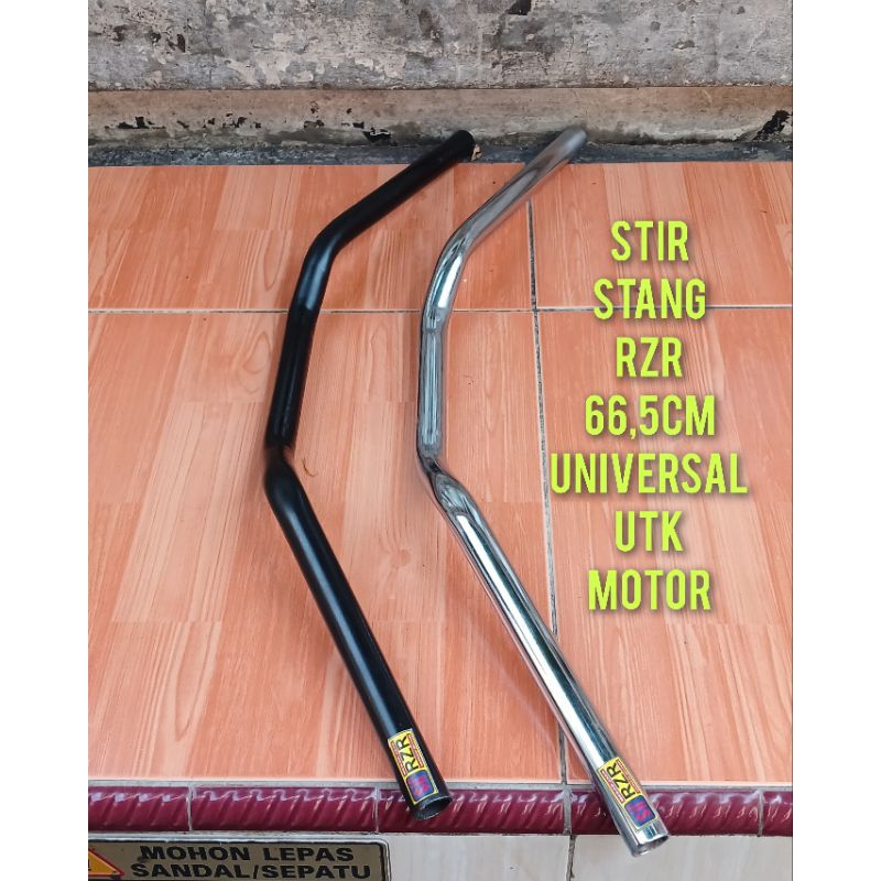 Stang Stir Motor panjang 66,5cm Universal Semua Motor Warna Hitam dan Crome