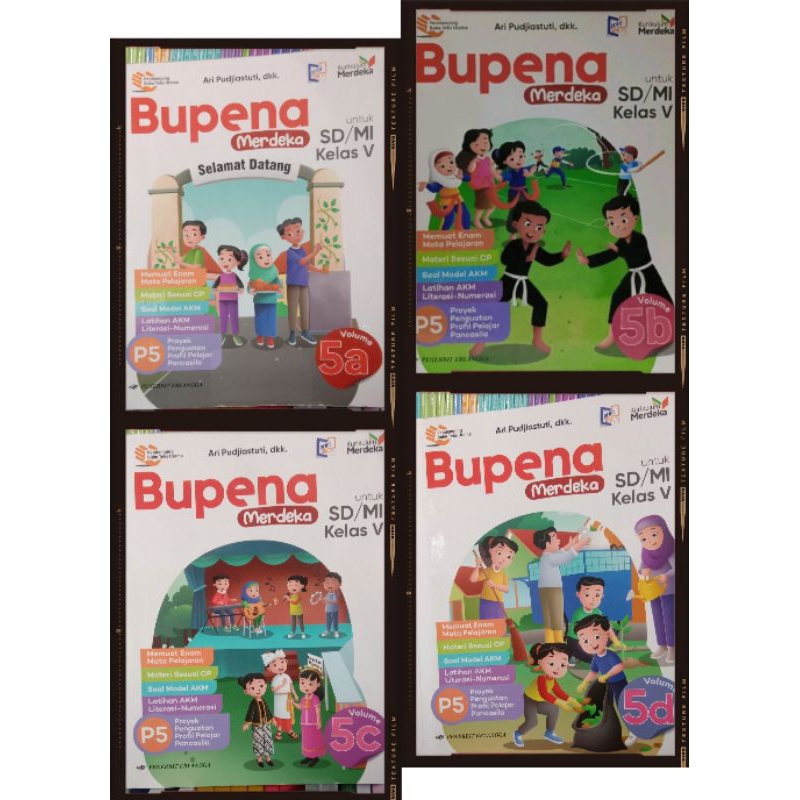 Bupena SD Mi kls.5A.5B.5C.5D kurikulum merdeka(Bekas)