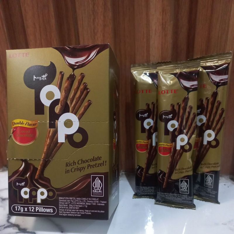 

Lotte Toppo Rasa Coklat 17g isi 12