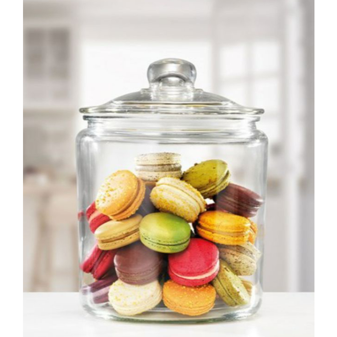 Toples Kaca Besar Kedap Udara Stoples Makanan Kaca