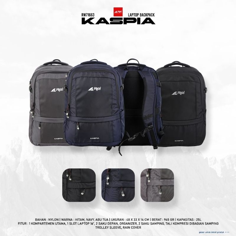 TAS RANSEL LAPTOP KASPIA AREI OUTDOORGEAR | DAYPACK REI KASPIA