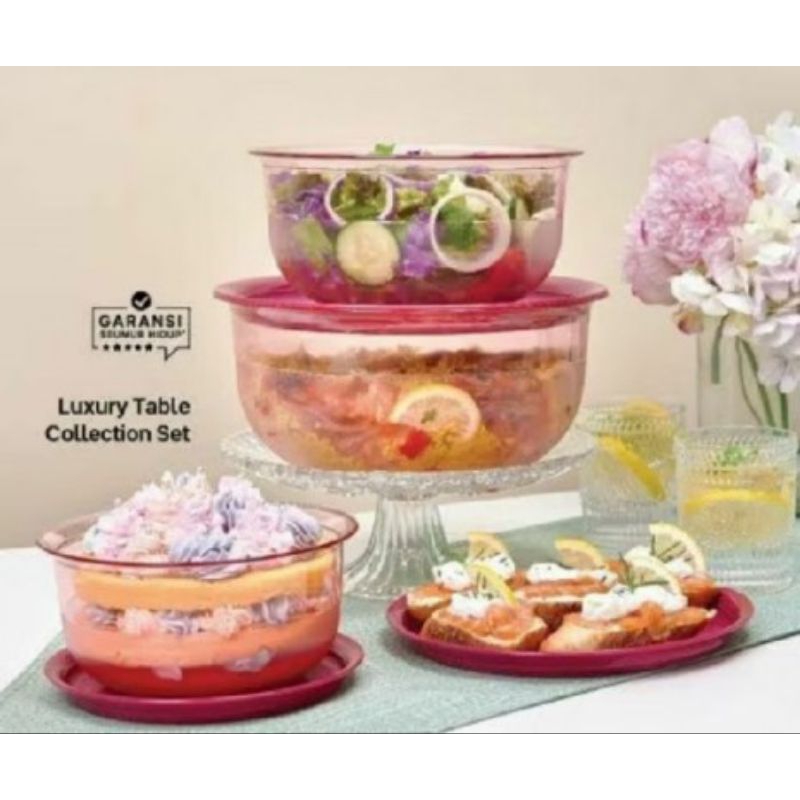 original tupperware luxury table collection