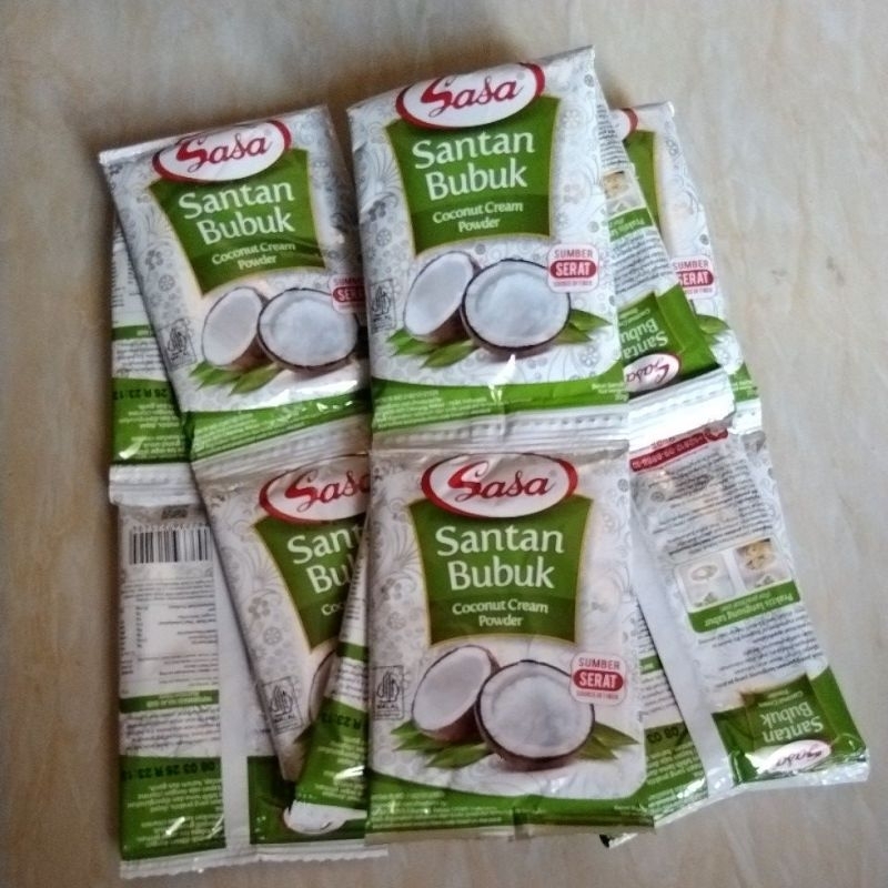 

Sasa santan bubuk 20gr is 12sachet