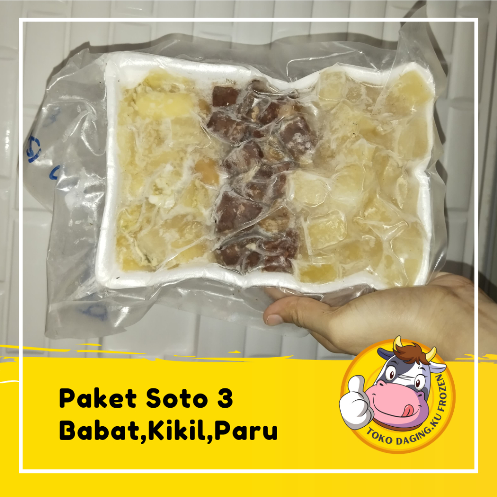 

PAKET SOTO 3 (BABAT,PARU,KIKIL) 500 GR