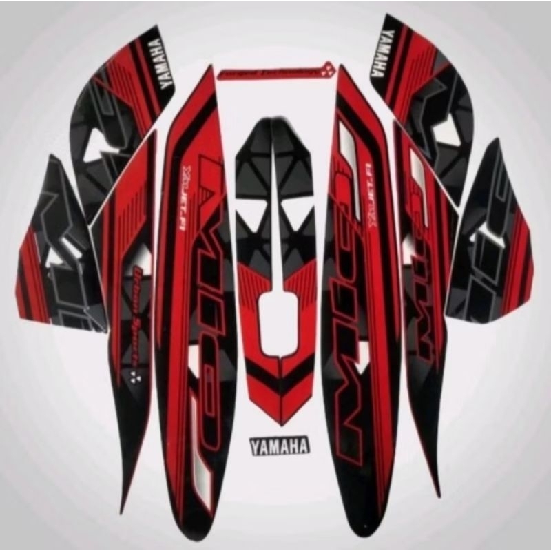 STRIPING STIKER STANDART MIO J 2014 MERAH