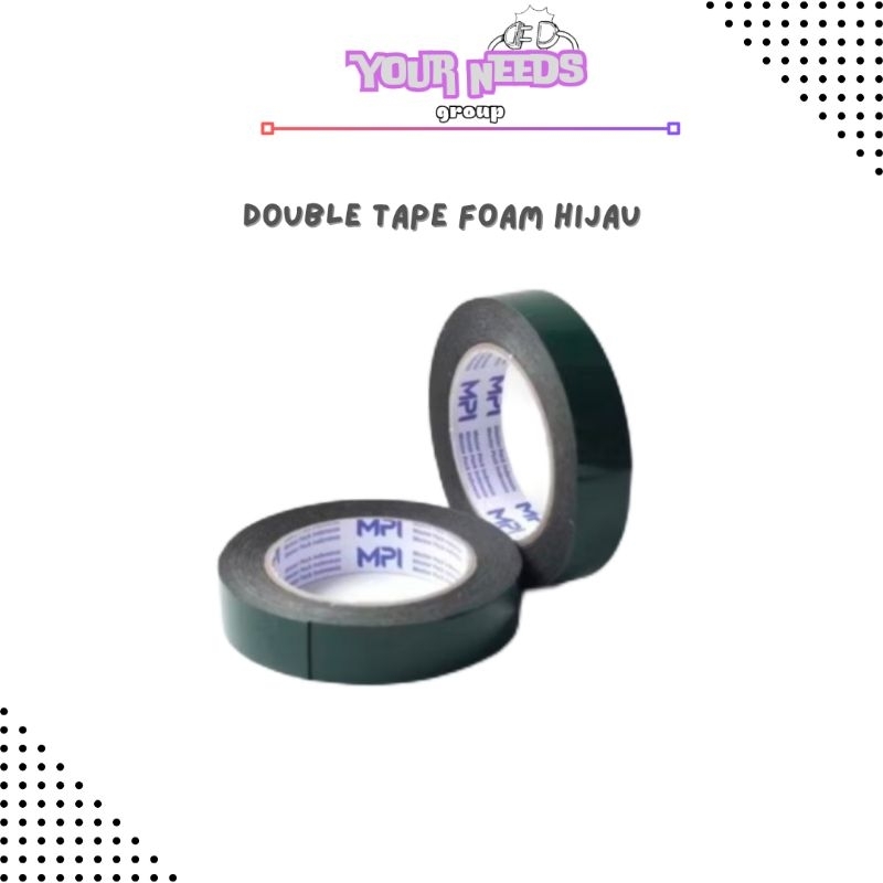Double Tape Double Foam Tape Foam Murah Grosir Double tape hijau Double Tep Double Tip
