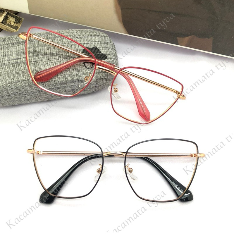 Frame Kacamata Wanita Cat Eye J8502 kacamata anti radiasi kacamata minus kacamata photocrhomic kacam