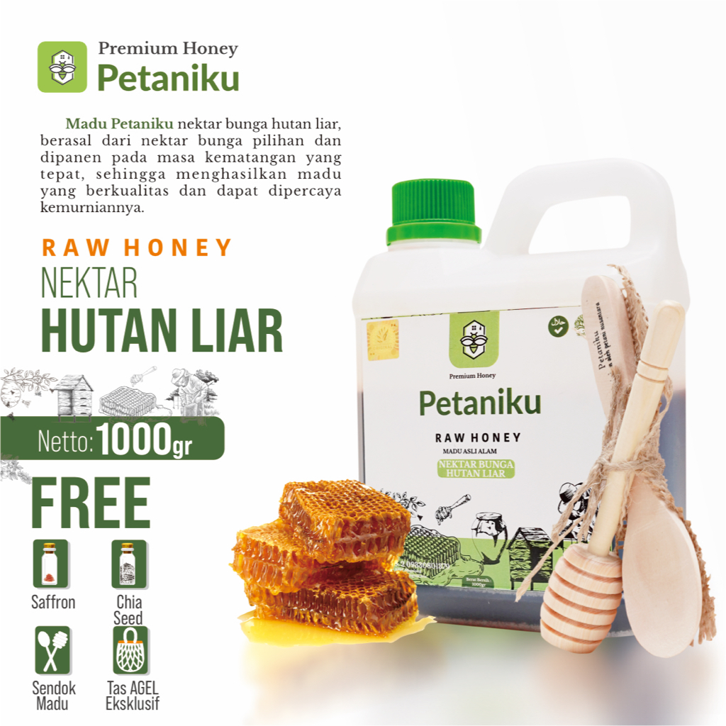 

Madu Nektar Hutan Liar Petaniku 1kg Kualitas Premium Asli 100% Grade A - Murni, Alami, dan Menyehatkan