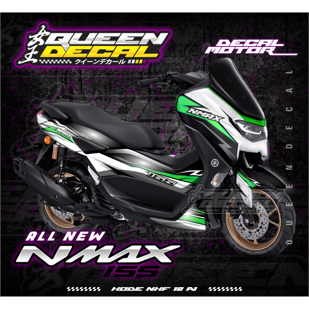 Desain Custom Stiker Full Body Variasi Motor NMAX 2020 - Stiker Decal Full Body NMAX - NXF