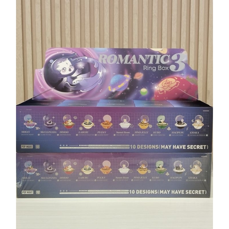 [READY STOCK SELECTED] POP MART ROMANTIC RING BOX 3 SERIES BLIND BOX MOLLY SKULLPANDA DIMOO LABUBU P
