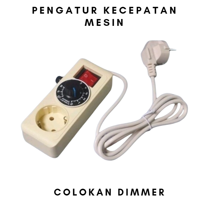 Pengatur Kecepatan Gerinda 2000 Watt Stop Kontak 1 Lubang Colokan Dimmer 220V