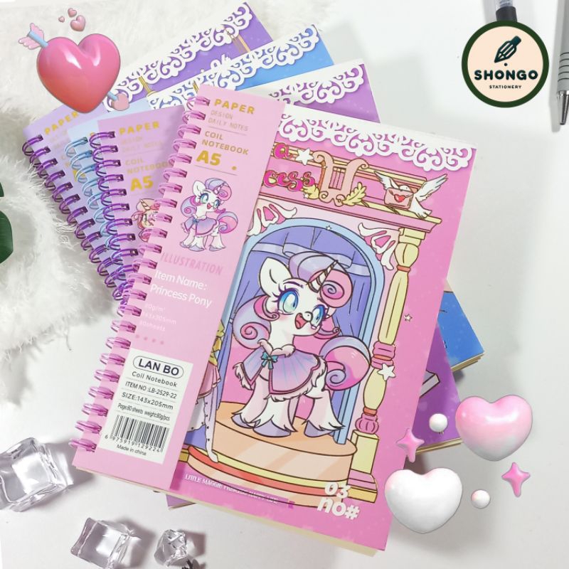 

LAN BO Notebook A5 Spiral Aesthetic | Buku Diary Buku Jurnal Buku Tulis 80 Lembar | LB-22