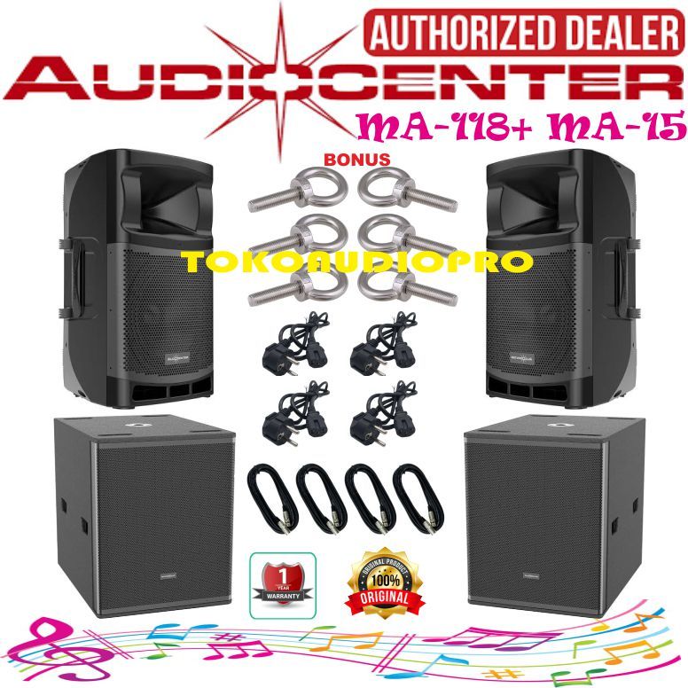 Paket Sound System Audiocenter MA-118 Dan MA15 Original