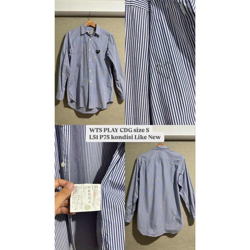 PLAY Comme des Garcons CDG Stripe Size S