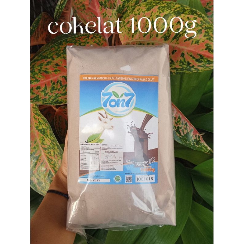 

Susu Kambing Etawa 7on7 Rasa Cokelat 1000gram | Susu Kambing Etawa Seven On Seven Cokelat 1kg
