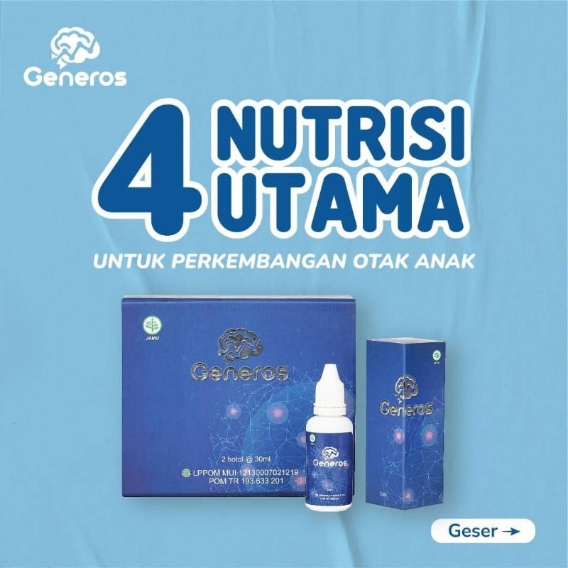 Generos 6Box Asli - Generos Official Store - Generos Speech Delay - Generos Vitamin Otak Anak 100 Or