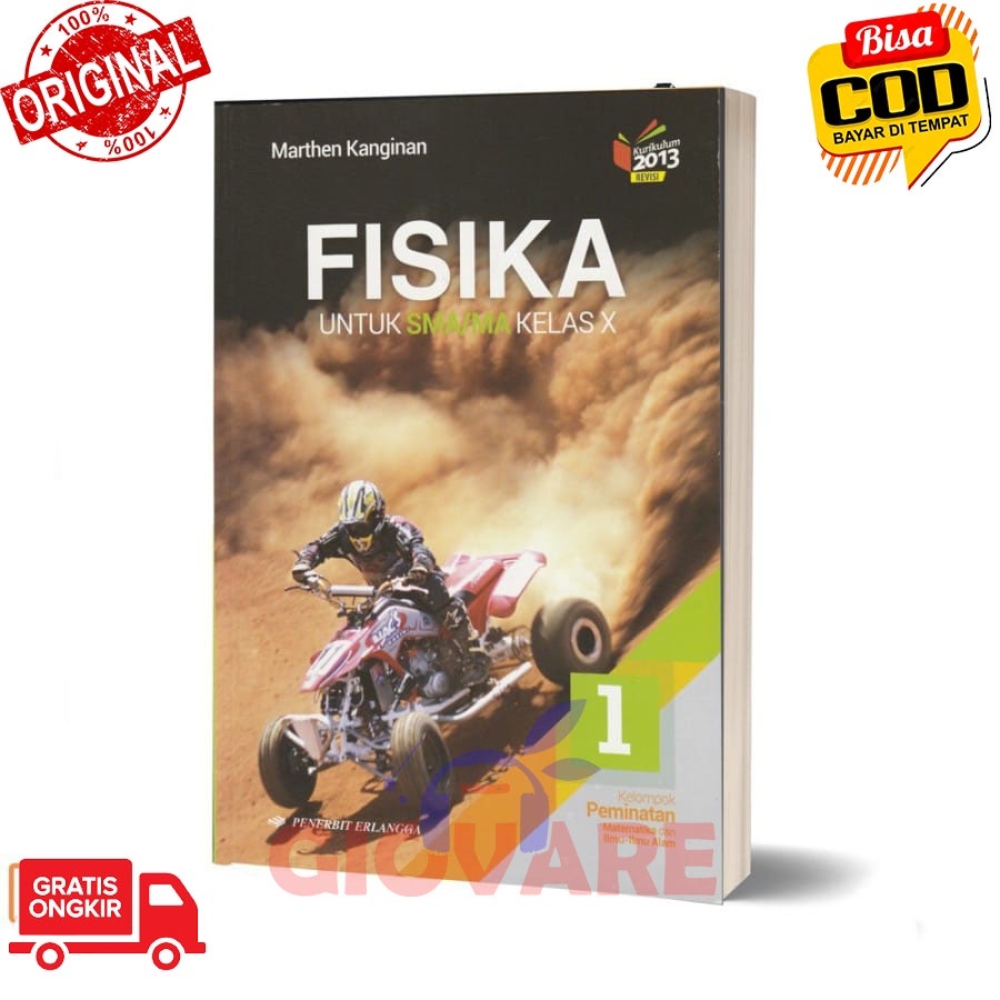 BUKU FISIKA KELAS 10 PEMINATAN ERLANGGA KURIKULUM 2013 MARTHEN KANGINAN | FISIKA SMA/MA KELAS 10 ERL