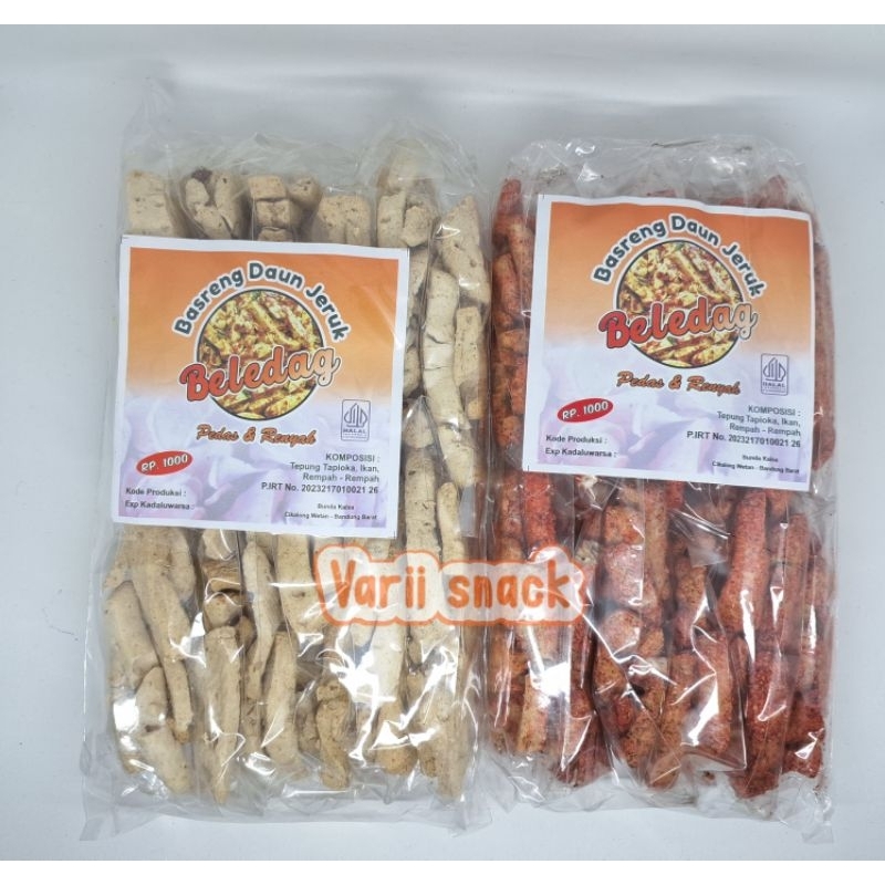 

Basreng Beledak Daun Jeruk Pedas / Original 1 Pak 12 Pcs