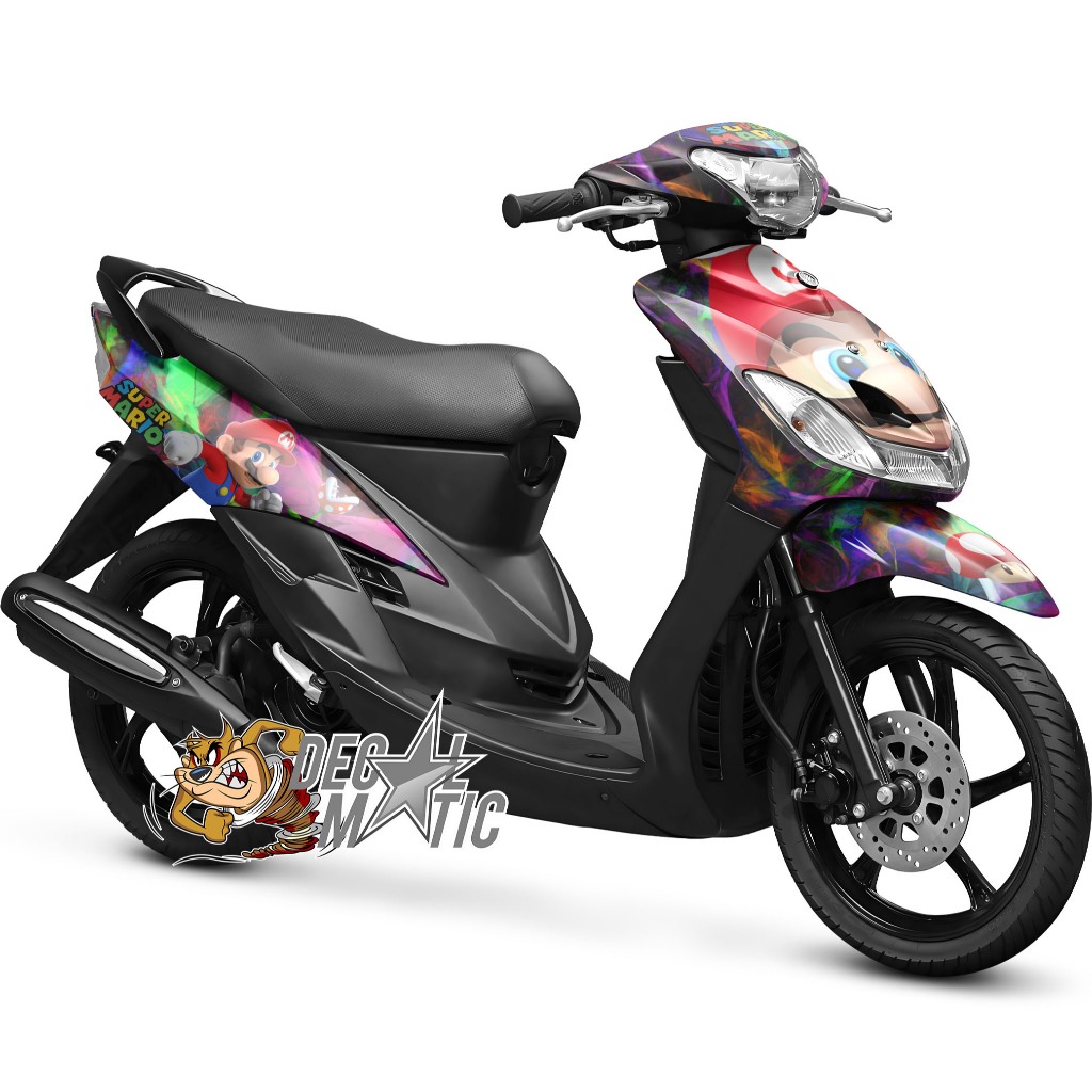 [Decal Anime] Decal Stiker Full Body yamaha Mio Sporty Smile - Super Mario
