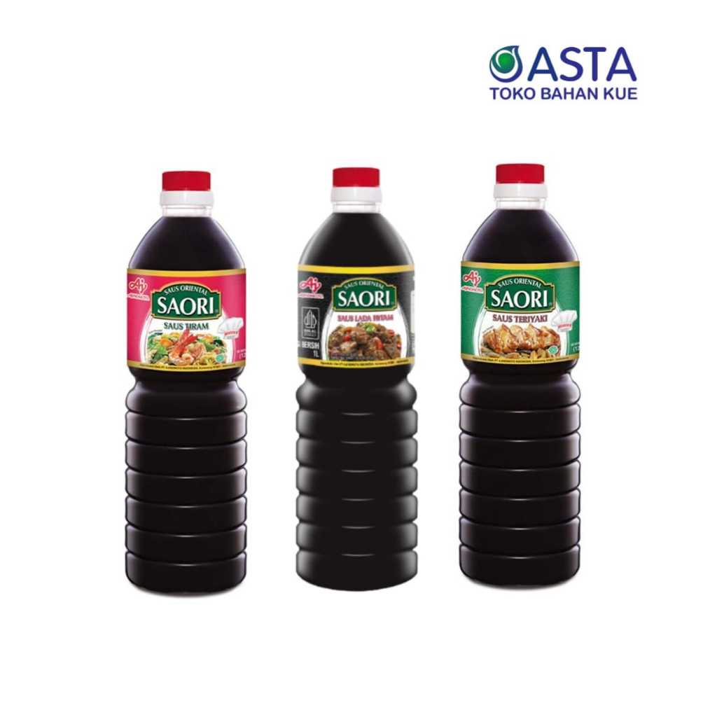 

SAORI Saus Tiram/ Lada Hitam dan Teriyaki 1 L