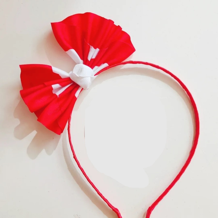 Bando Agustusan warna merah putih hair accesories HUT RI karnaval model B