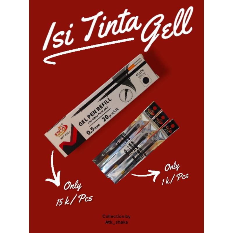 

Isi tinta gel 0.5mm