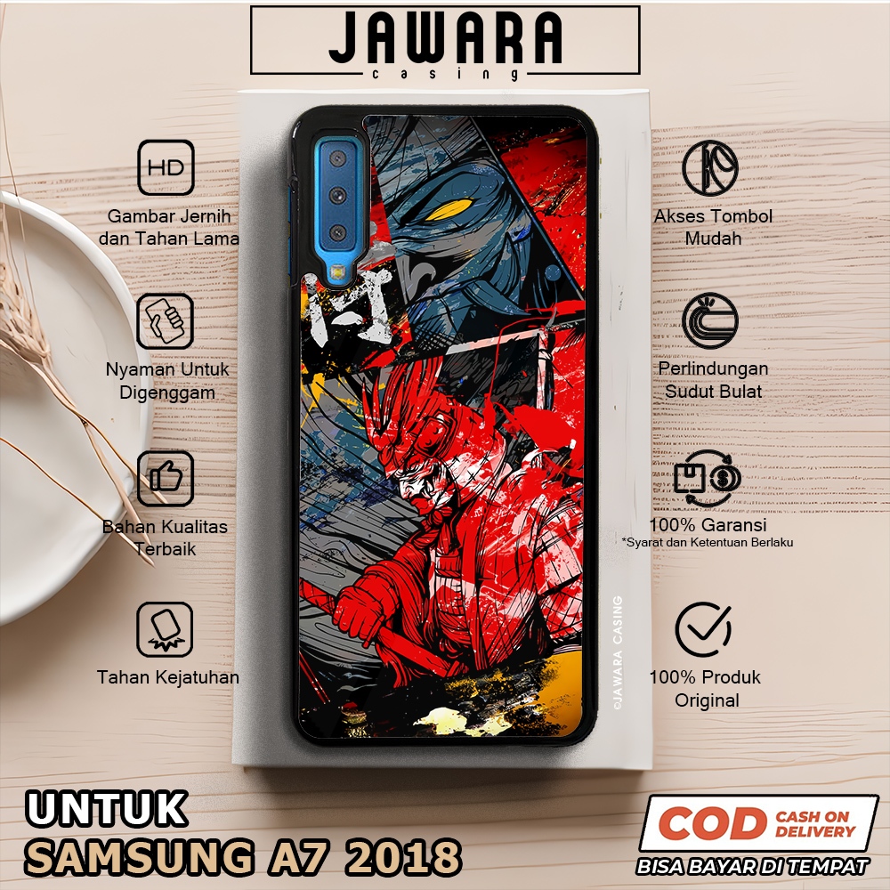 Case Samsung A7 2018 Casing Samsung A7 2018 [JPNK] Premium Case Glossy Case Hp Samsung Jawara Casing