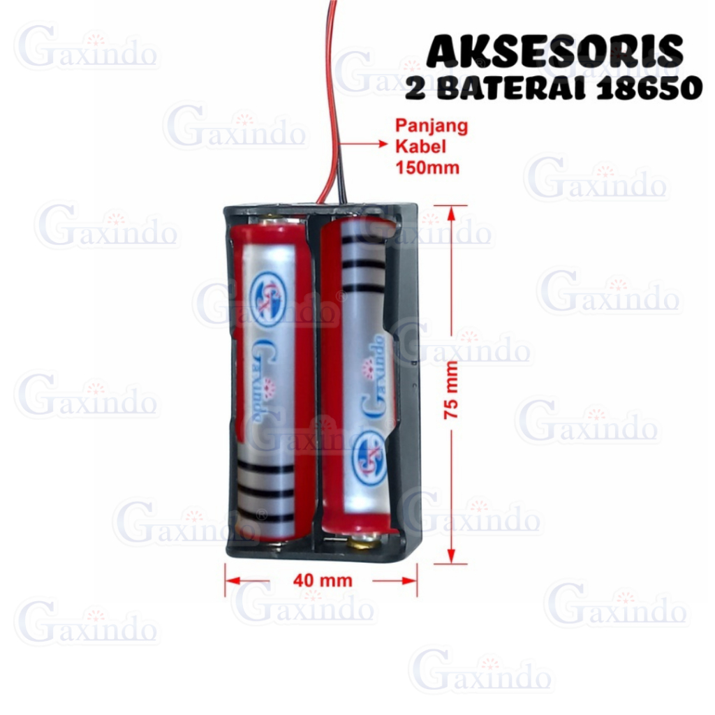holder baterai 18650, dudukan baterai 18650, holder baterai lithium 18650, tempat baterai 18650, dud