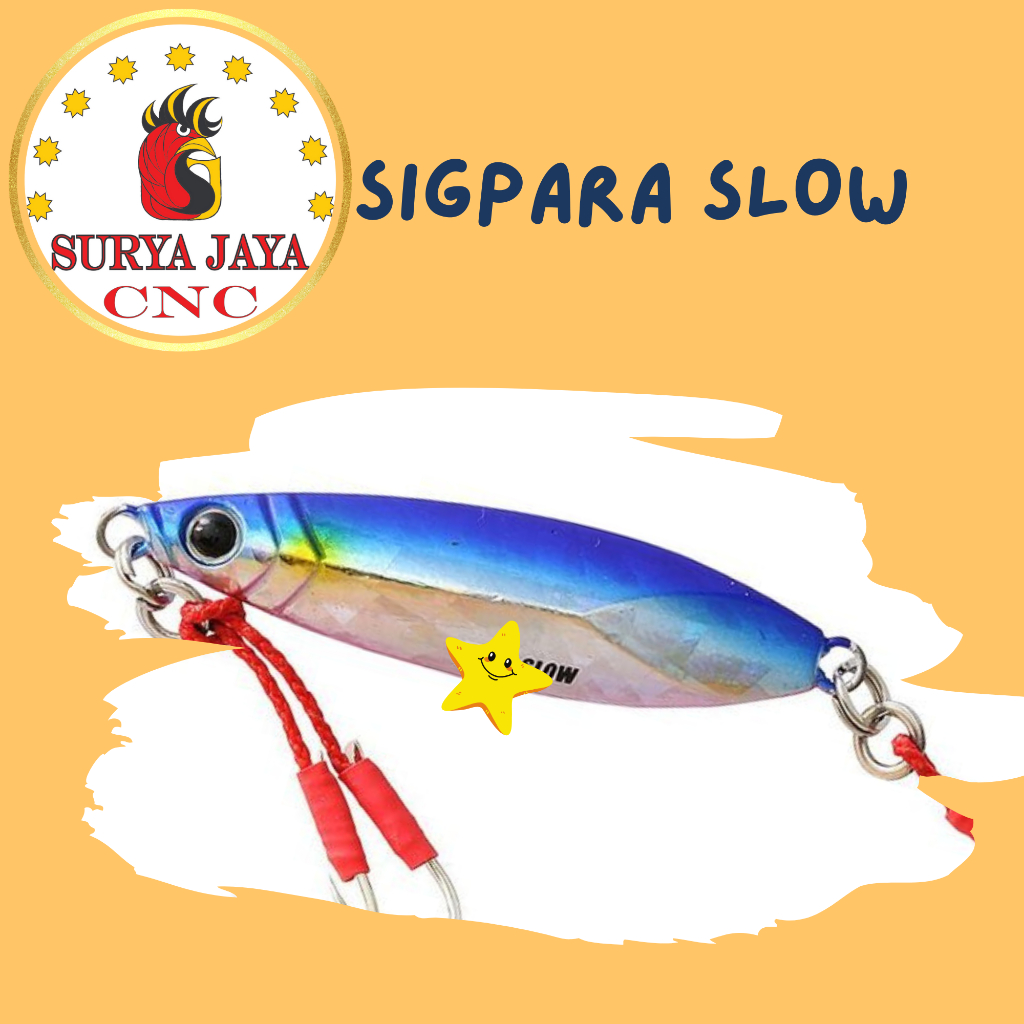 Cetakan Metal Jig SIGPARA SLOW 150,200,250,300 Gram