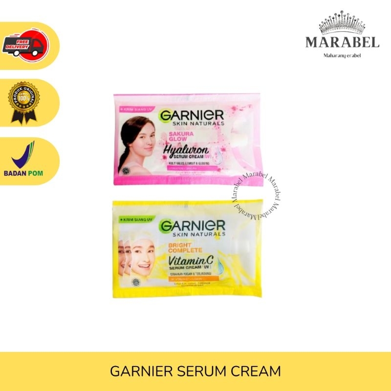 Garnier Sakura Glow Serum Cream  | Garnier Serum Cream Vitamin C Serum Cream