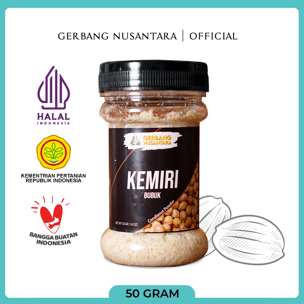 

Gerbang Nusantara - Kemiri Bubuk Bumbu Masak Dapur Rempah 50gr